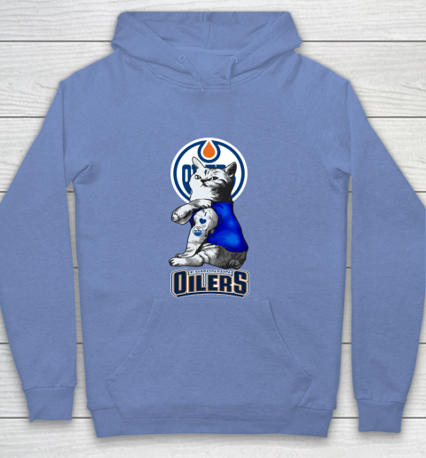 NHL My Cat Loves Edmonton Oilers Hockey Youth Hoodie 8