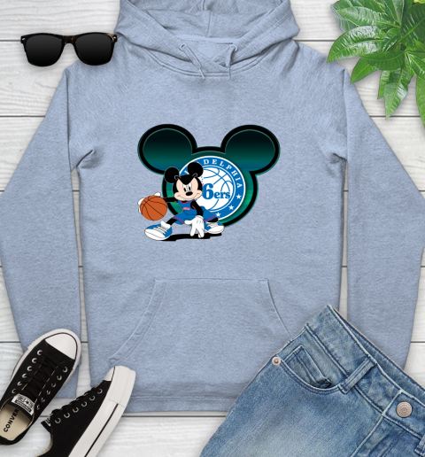 NBA Philadelphia 76ers Mickey Mouse Disney Basketball Youth Hoodie 10