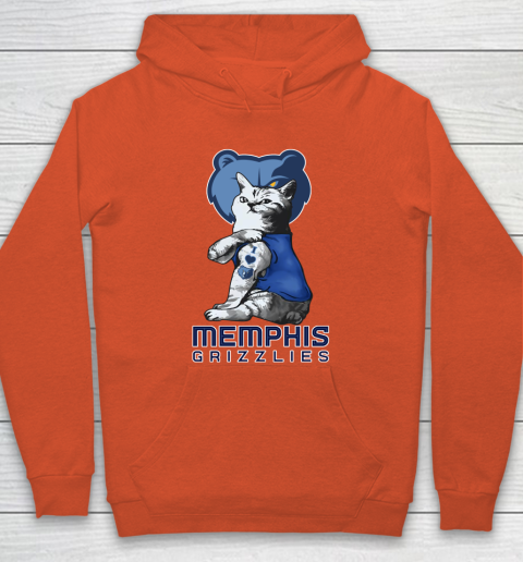 NBA Basketball My Cat Loves Memphis Grizzlies Hoodie 3
