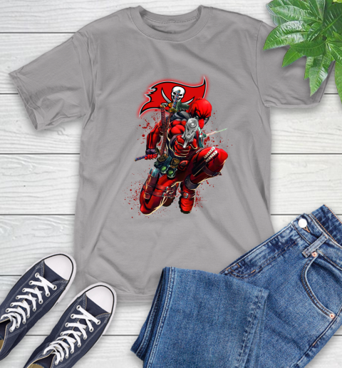 NFL Deadpool Marvel Comics Sports Football Tampa Bay Buccaneers T-Shirt 6