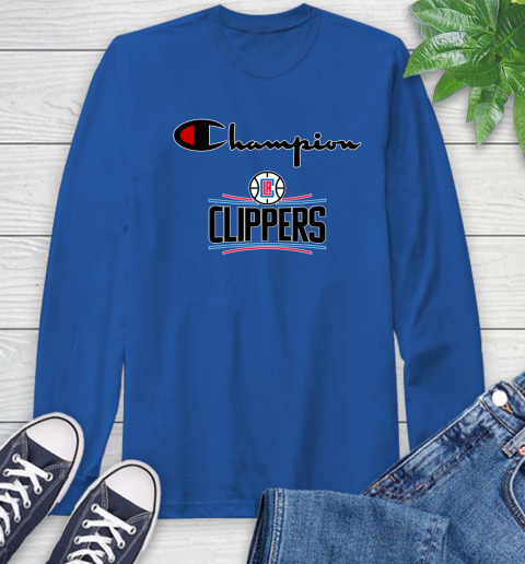 NBA Basketball LA Clippers Champion Shirt Long Sleeve T-Shirt 7