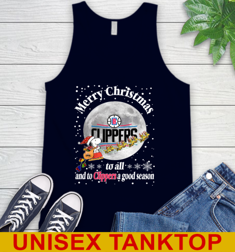 LA Clippers Merry Christmas To All And To Clippers A Good Season NBA Basketball Sports Tank Top 2