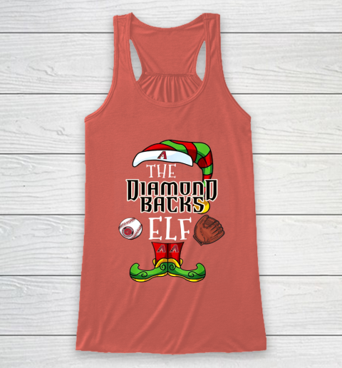 Arizona Diamondbacks Christmas ELF Funny MLB Racerback Tank 3