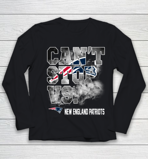 NFL New England Patriots Can't Stop Vs Youth Long Sleeve