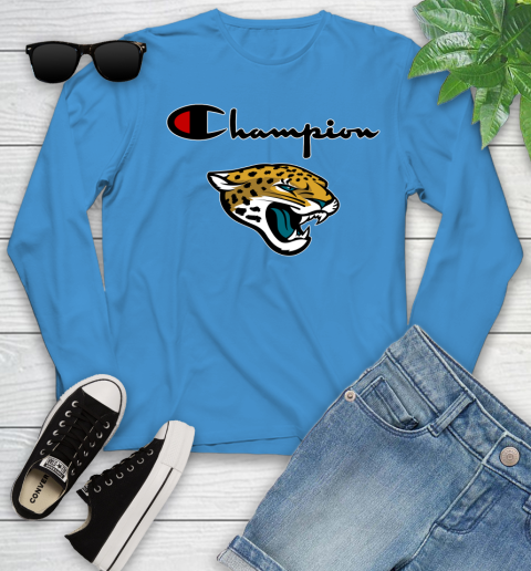 NFL Football Jacksonville Jaguars Champion Shirt Youth Long Sleeve 5