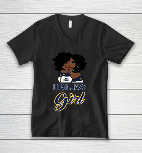 Utah Jazz Girl NBA V-Neck T-Shirt
