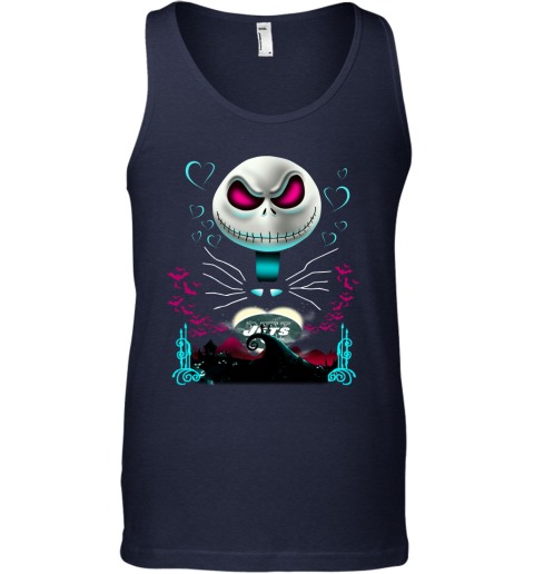 NFL New York Jets Jack Skellington Sally The Nightmare Before Christmas Football JY45C9MYzsq unisex tank 17 95 151514 front navy