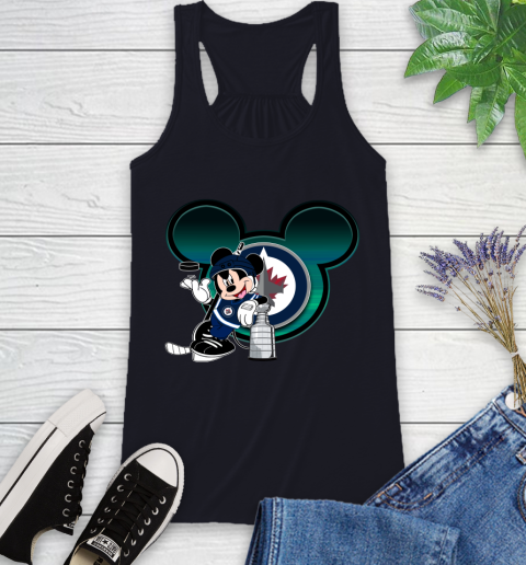 NHL Winnipeg Jets Stanley Cup Mickey Mouse Disney Hockey T Shirt Racerback Tank 10