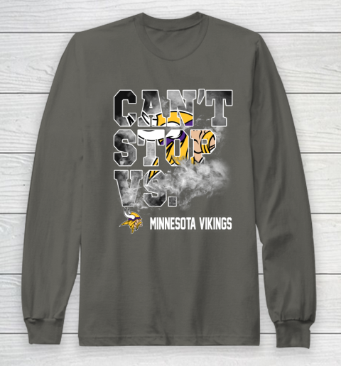 NFL Minnesota Vikings Can't Stop Vs Long Sleeve T-Shirt 5