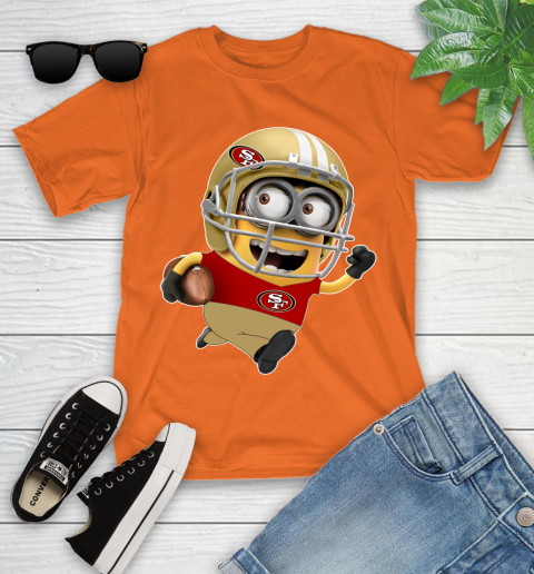 NFL San Francisco 49ers Minions Disney Football Sports Youth T-Shirt 7