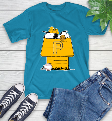 MLB Pittsburgh Pirates Snoopy Woodstock The Peanuts Movie Baseball T Shirt T-Shirt 8