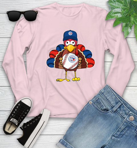 Toronto Blue Jays Turkey thanksgiving Youth Long Sleeve 10