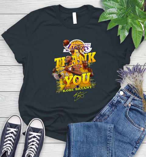 Great Thank you Kobe Bryant Los Angeles Lakers signature shirt 87