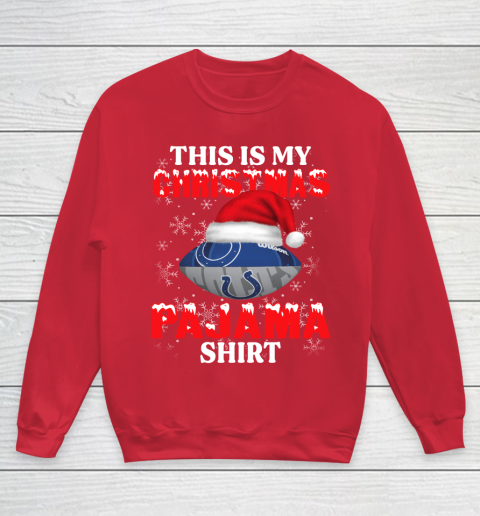Indianapolis Colts This Is My Christmas Pajama Shirt NFL Youth Sweatshirt 7