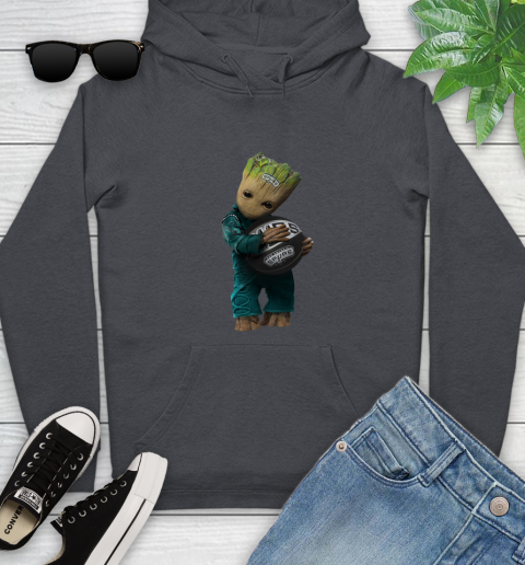 NBA Groot Guardians Of The Galaxy Basketball Sports San Antonio Spurs Youth Hoodie 8