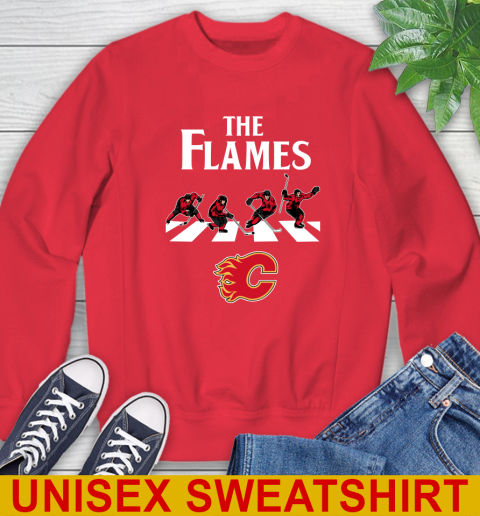 NHL Hockey Calgary Flames The Beatles Rock Band Shirt Sweatshirt 12