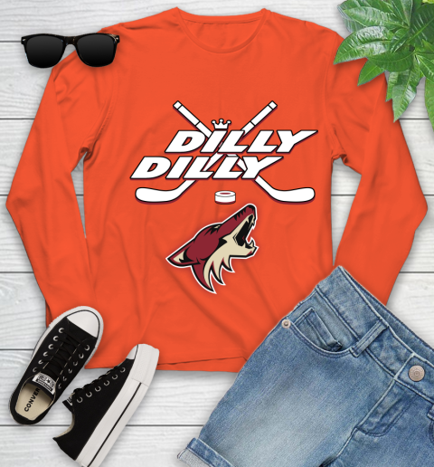 NHL Arizona Coyotes Dilly Dilly Hockey Sports Youth Long Sleeve 4