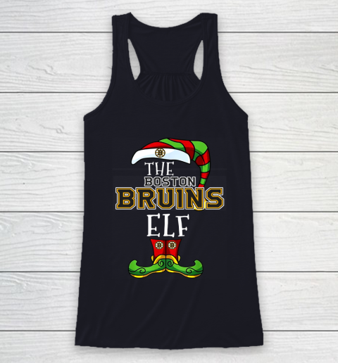 Boston Bruins Christmas ELF Funny NHL Racerback Tank 7
