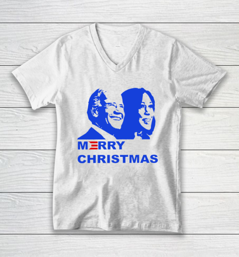 Joe Biden Kamala Harris Christmas V-Neck T-Shirt