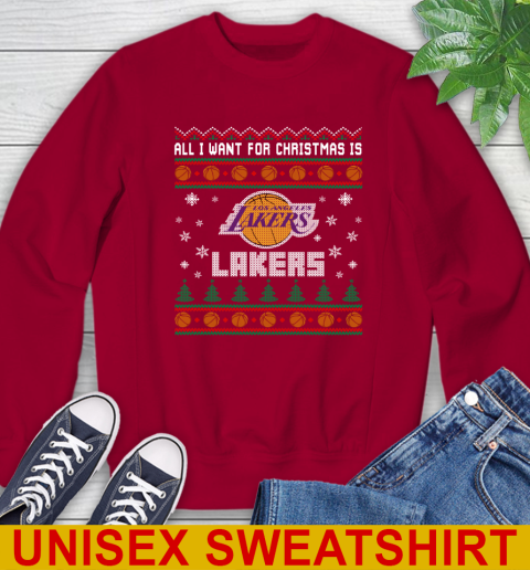 NBA Basketball All I Want For Christmas Is Los Angeles Lakers 33