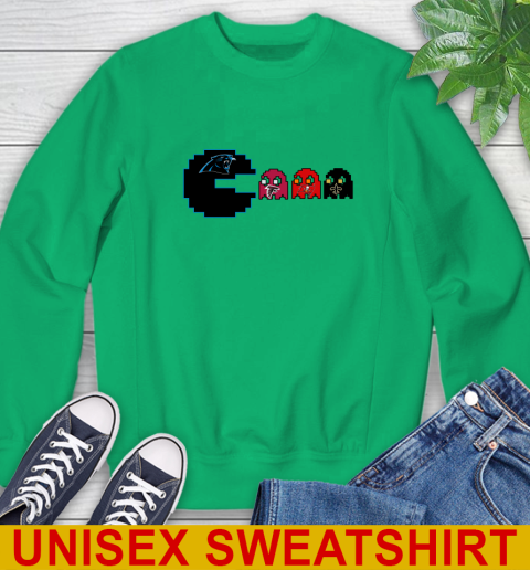 Carolina Panthers NFL Football Pac Man Champion Sweatshirt 6