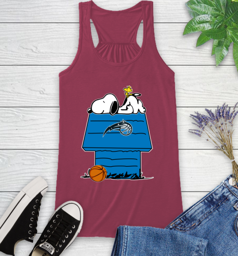 Orlando Magic NBA Basketball Snoopy Woodstock The Peanuts Movie Racerback Tank 8