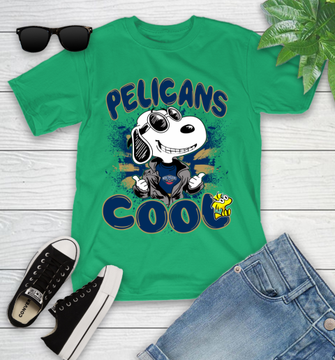 NBA Basketball New Orleans Pelicans Cool Snoopy Shirt Youth T-Shirt 7