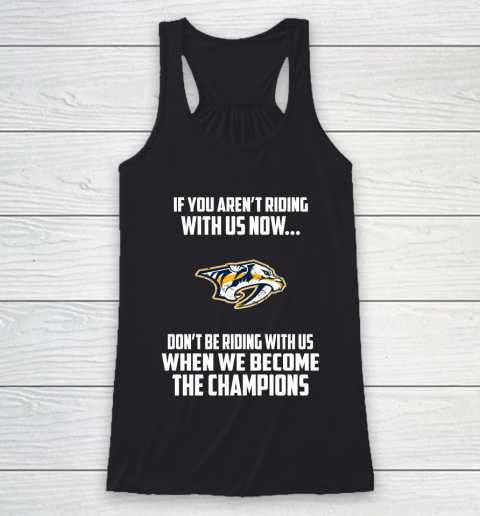 NHL Nashville Predators Hockey We Become The Champions Racerback Tank