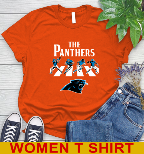 NFL Football Carolina Panthers The Beatles Rock Band Shirt Women's T-Shirt 3