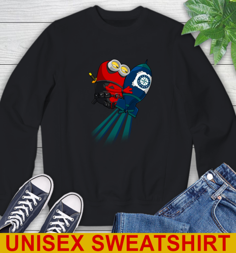 MLB Baseball Seattle Mariners Deadpool Minion Marvel Shirt Sweatshirt