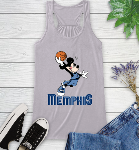 NBA Basketball Memphis Grizzlies Cheerful Mickey Mouse Shirt Racerback Tank 5