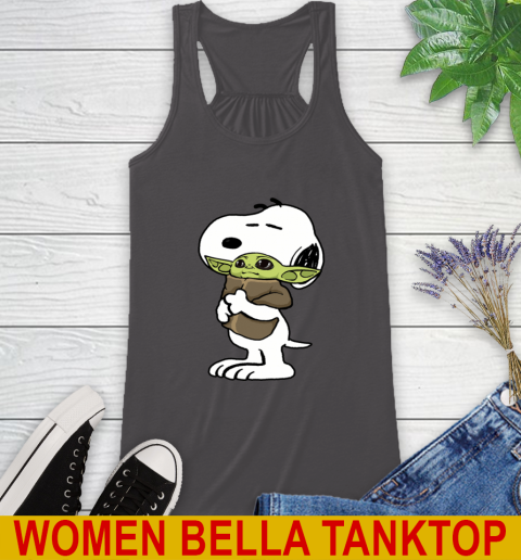 Snoopy Hugging Baby Yoda Shirt 48