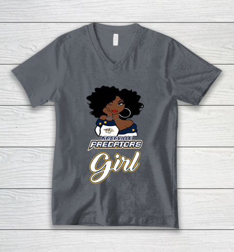 Nashville Predators Girl NHL V-Neck T-Shirt 5
