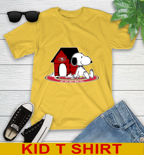 NFL Football San Francisco 49ers Snoopy The Peanuts Movie Shirt Youth T-Shirt 8