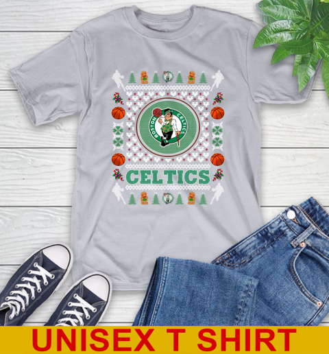Boston Celtics Merry Christmas NBA Basketball Loyal Fan T-Shirt 5