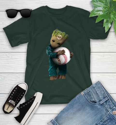 MLB Groot Guardians Of The Galaxy Baseball Sports San Francisco Giants Youth T-Shirt 6 MLB Groot Guardians Of The Galaxy Baseball Sports San Francisco Giants Youth T-Shirt - Image 6