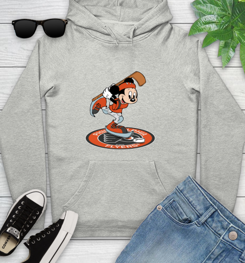 NHL Hockey Philadelphia Flyers Cheerful Mickey Disney Shirt Youth Hoodie 2