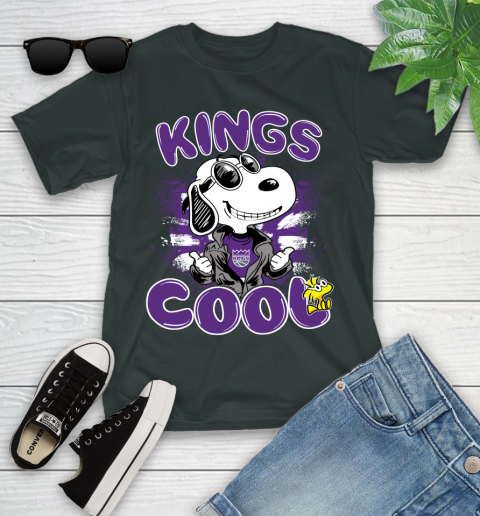 NBA Basketball Sacramento Kings Cool Snoopy Shirt Youth T-Shirt 5