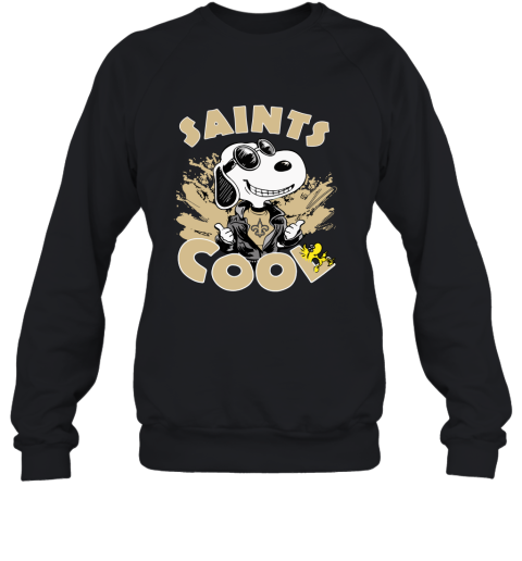New Orleans Saints Snoopy Joe Cool We're Awesome Sweatshirt