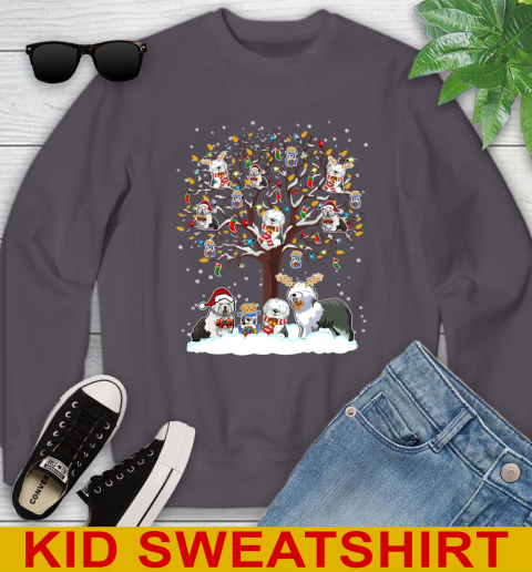 Old english Sheep dog dog pet lover light christmas tree shirt 113