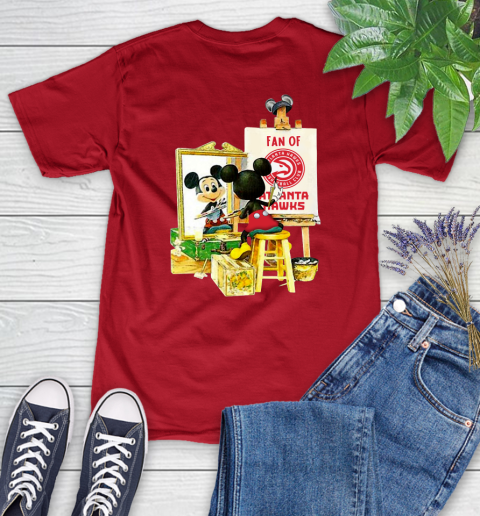 NBA Basketball Atlanta Hawks Mickey Drawing Shirt 92