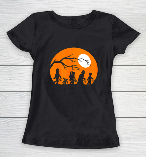 Star Wars Trick Or Treat Halloween Silhouette Women's T-Shirt