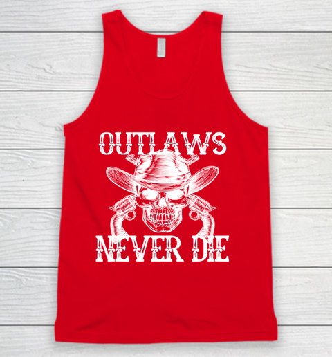 Outlaws Never Die shirt skull biker Tank Top 5
