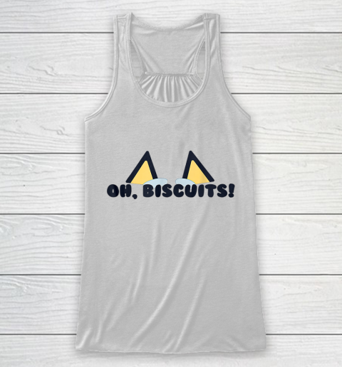 Blueys Oh Biscuits Mums Dad Cartoon Mothers Racerback Tank