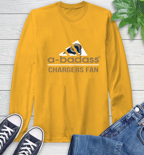 NFL A Badass Los Angeles Rams Fan Adidas Football Sports Long Sleeve T-Shirt 2