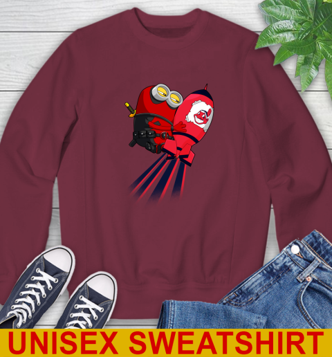 MLB Baseball Cleveland Indians Deadpool Minion Marvel Shirt Sweatshirt 6