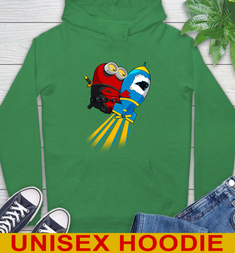 NFL Football Carolina Panthers Deadpool Minion Marvel Shirt Hoodie 8