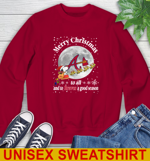 Atlanta Braves Merry Christmas To All And To Braves A Good Season MLB Baseball Sports Sweatshirt 9