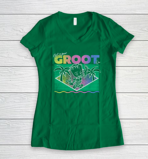 Get Your Groot On Women's V-Neck T-Shirt 3
