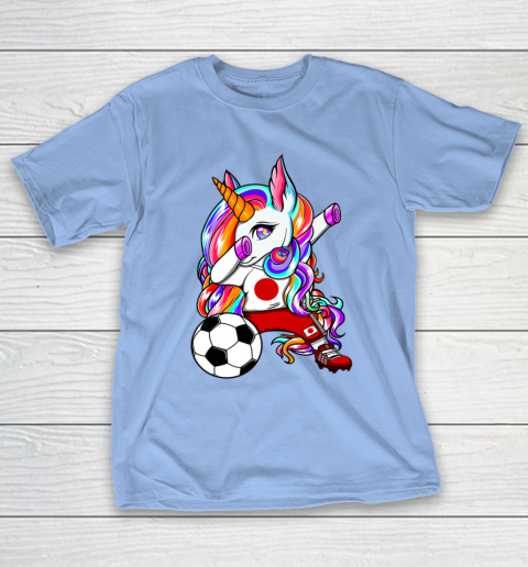 Dabbing Unicorn Japan Soccer Fans Jersey Japanese Football T-Shirt 23
